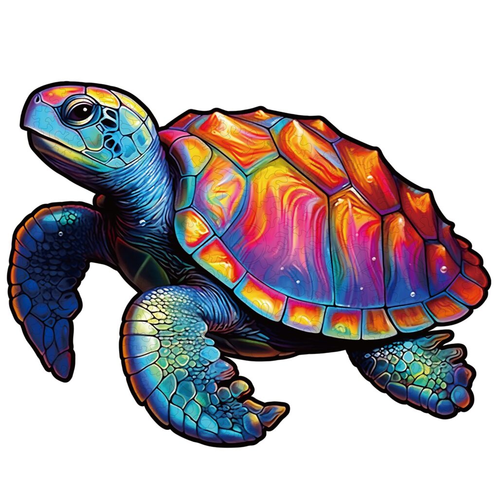 Wooden Jigsaw Puzzle-Leisure Turtle 66e8a56783aeb