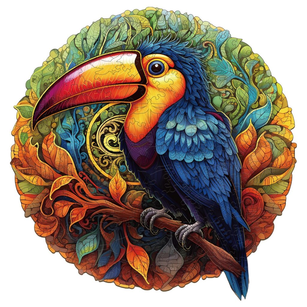 Wooden Jigsaw Puzzle-Lively Toucans 66e44b8c9ce45