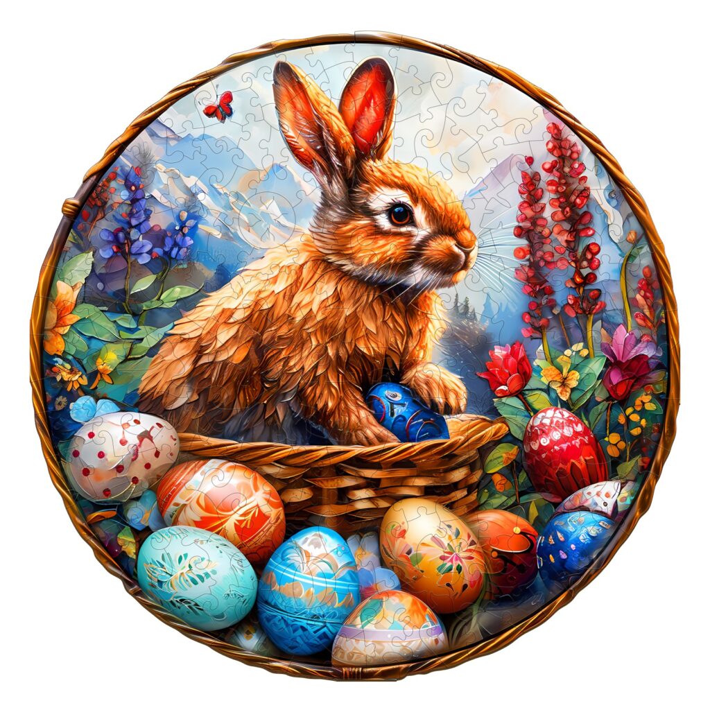 Wooden Jigsaw Puzzle-Easter Bunny 66d8928b5fb81