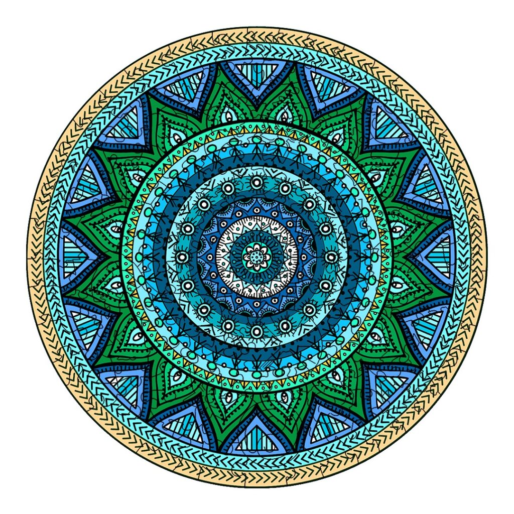Wooden Jigsaw Puzzle- MANDALA-1 66dee5c575831