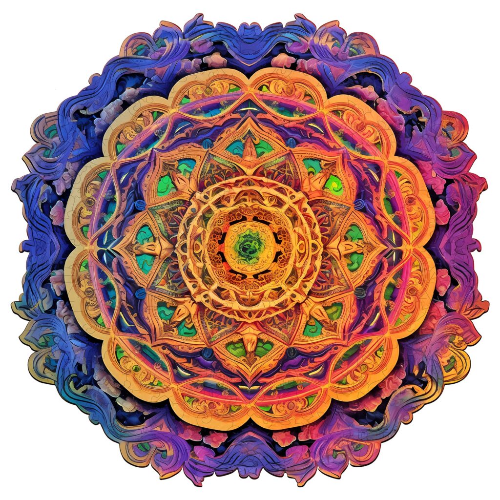 Wooden Jigsaw Puzzle-Mandala 4 66dbf4f293ff6