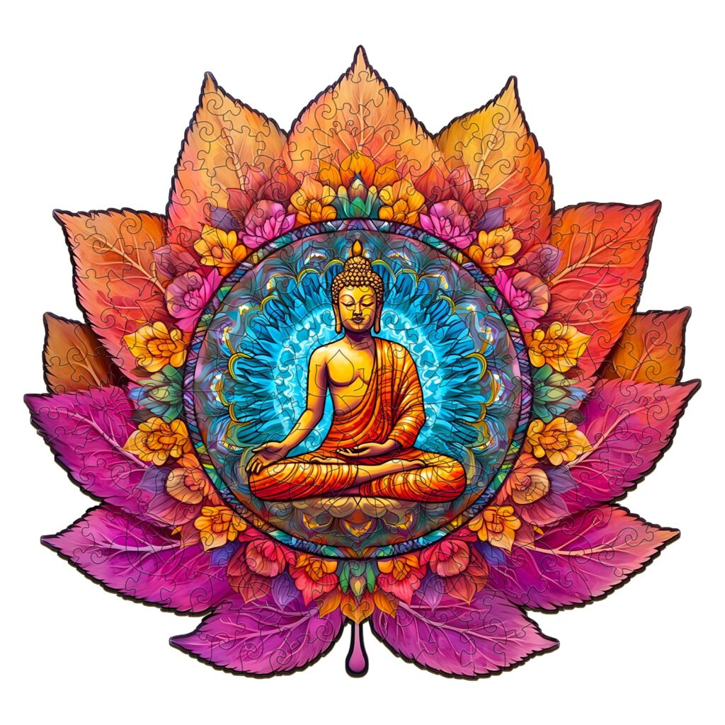 Wooden Jigsaw Puzzle – Mandala Buddhism 66e79943b6903