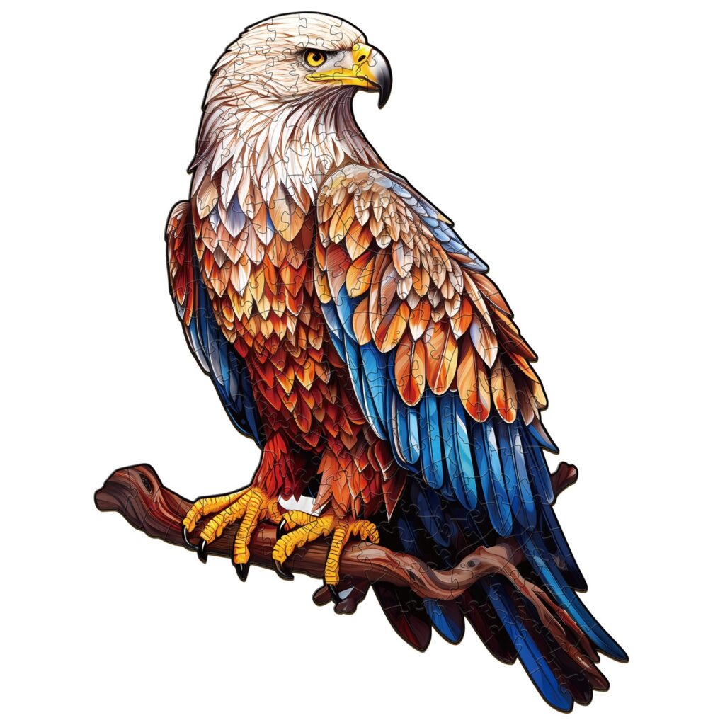 Wooden Jigsaw Puzzle-Mighty Bald Eagle 66dcb8cf54868