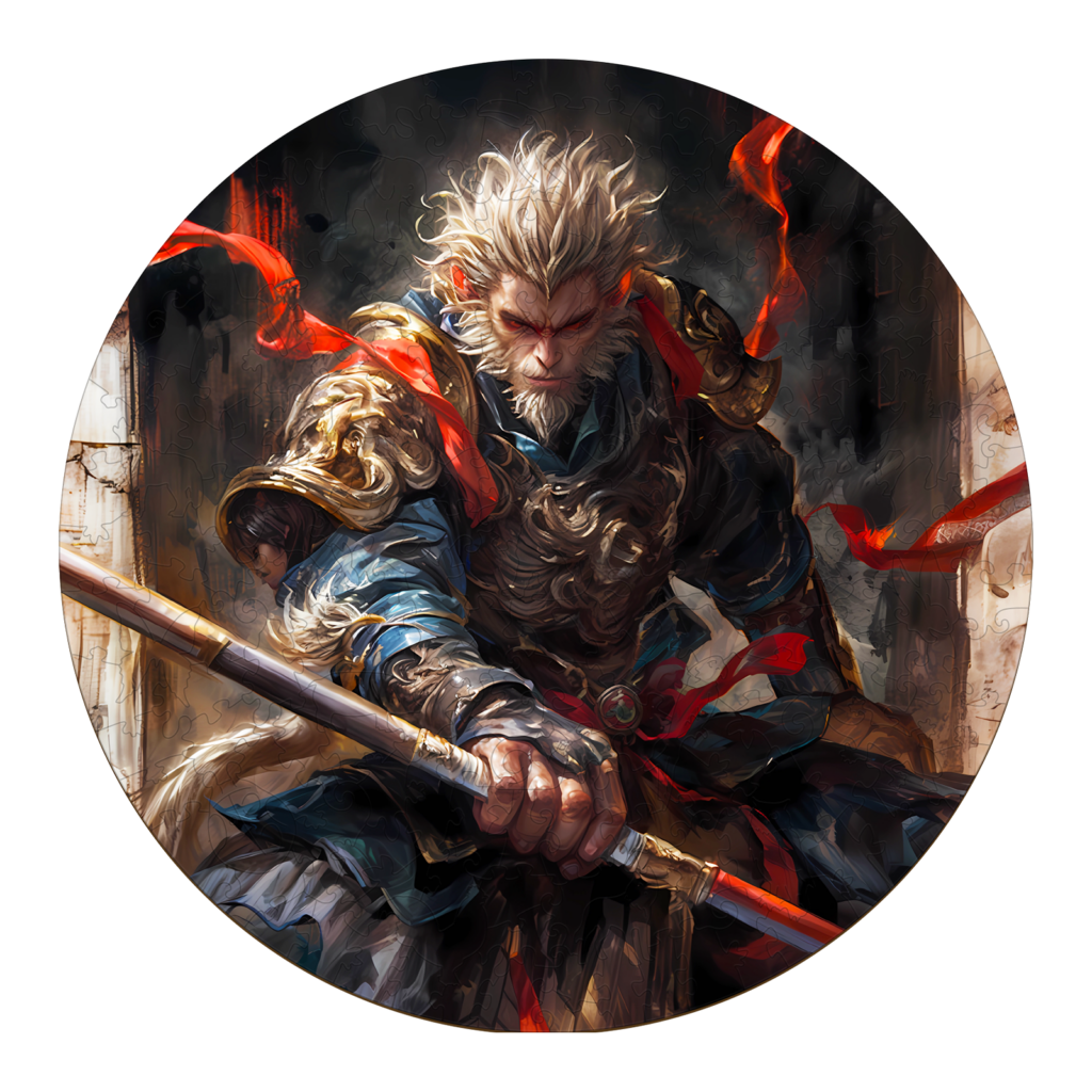 Wooden Jigsaw Puzzle-Monkey King 66e4dbfd02027