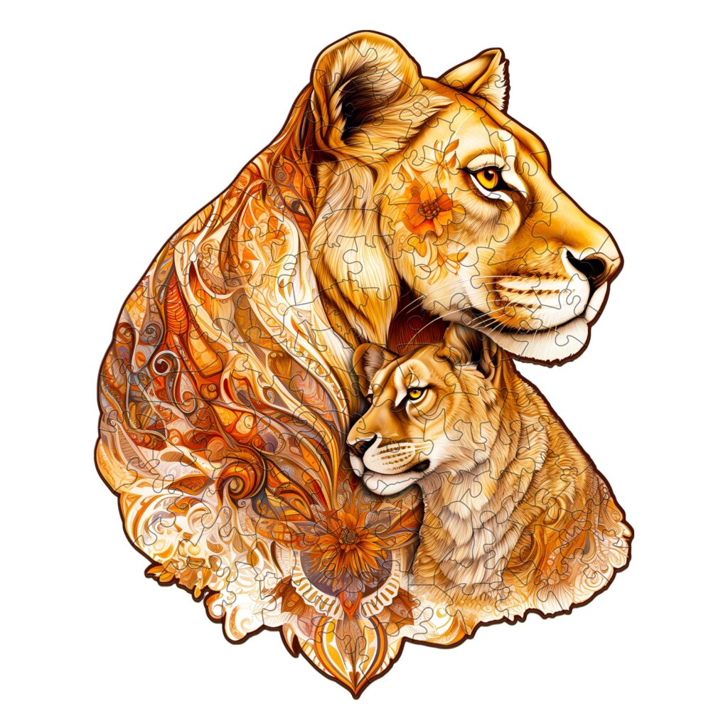 Wooden Jigsaw Puzzle – Motherly Lion 66e0c019cfe7b