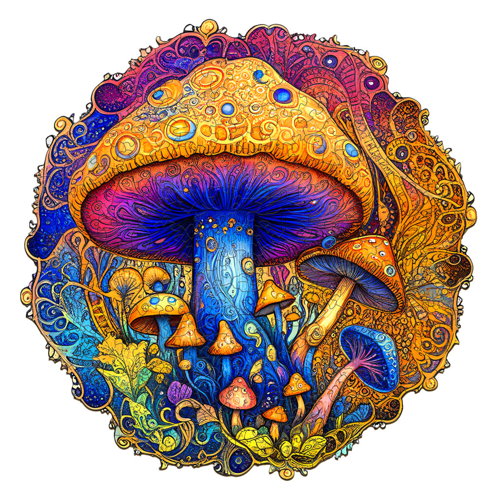 Wooden Jigsaw Puzzle – Magic Mushroom 66eca23e1c62a