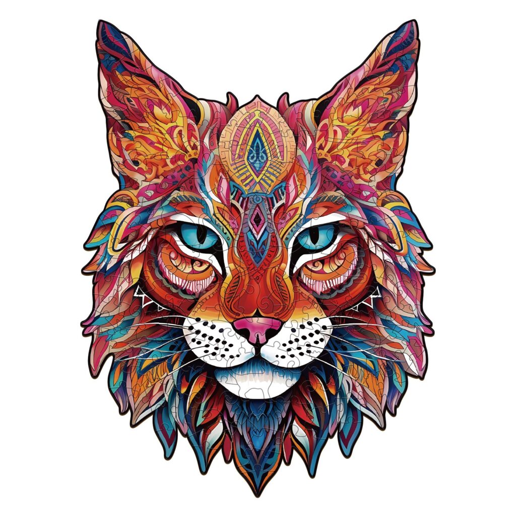 Wooden Jigsaw Puzzle-MYSTERIOUS LYNX 66dce2092feae