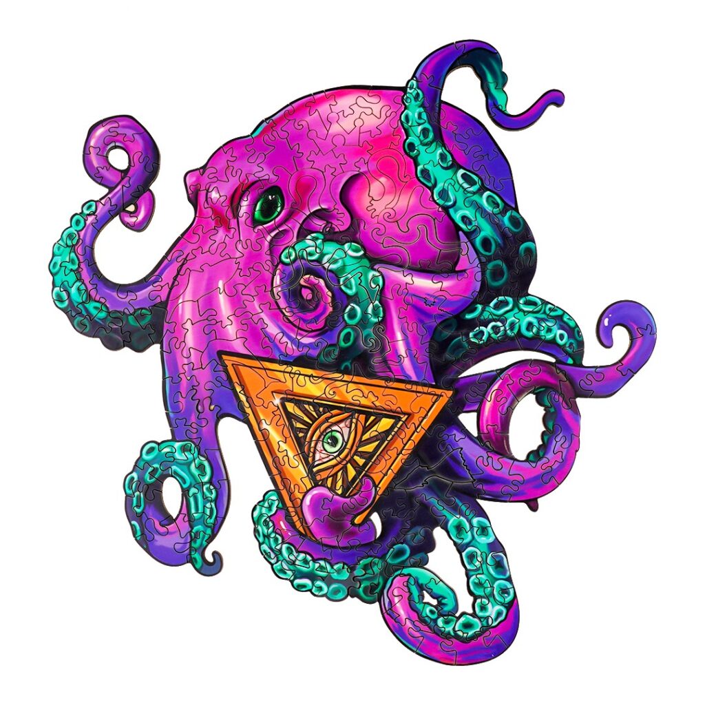 Wooden Jigsaw Puzzle-OCTOPUS XIAOHACHI 66dbd607d1915