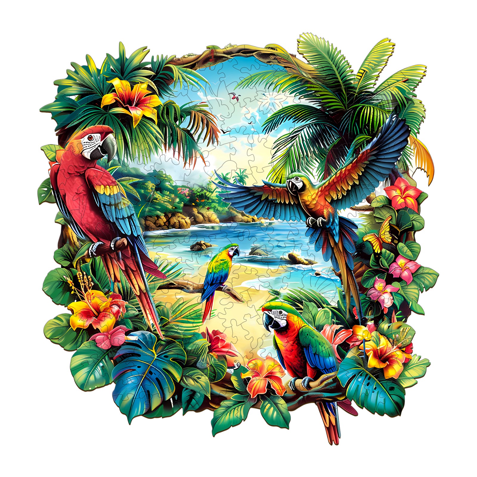 You are currently viewing Wooden Jigsaw Puzzle-Tropical Parrot 66de02d062cc6