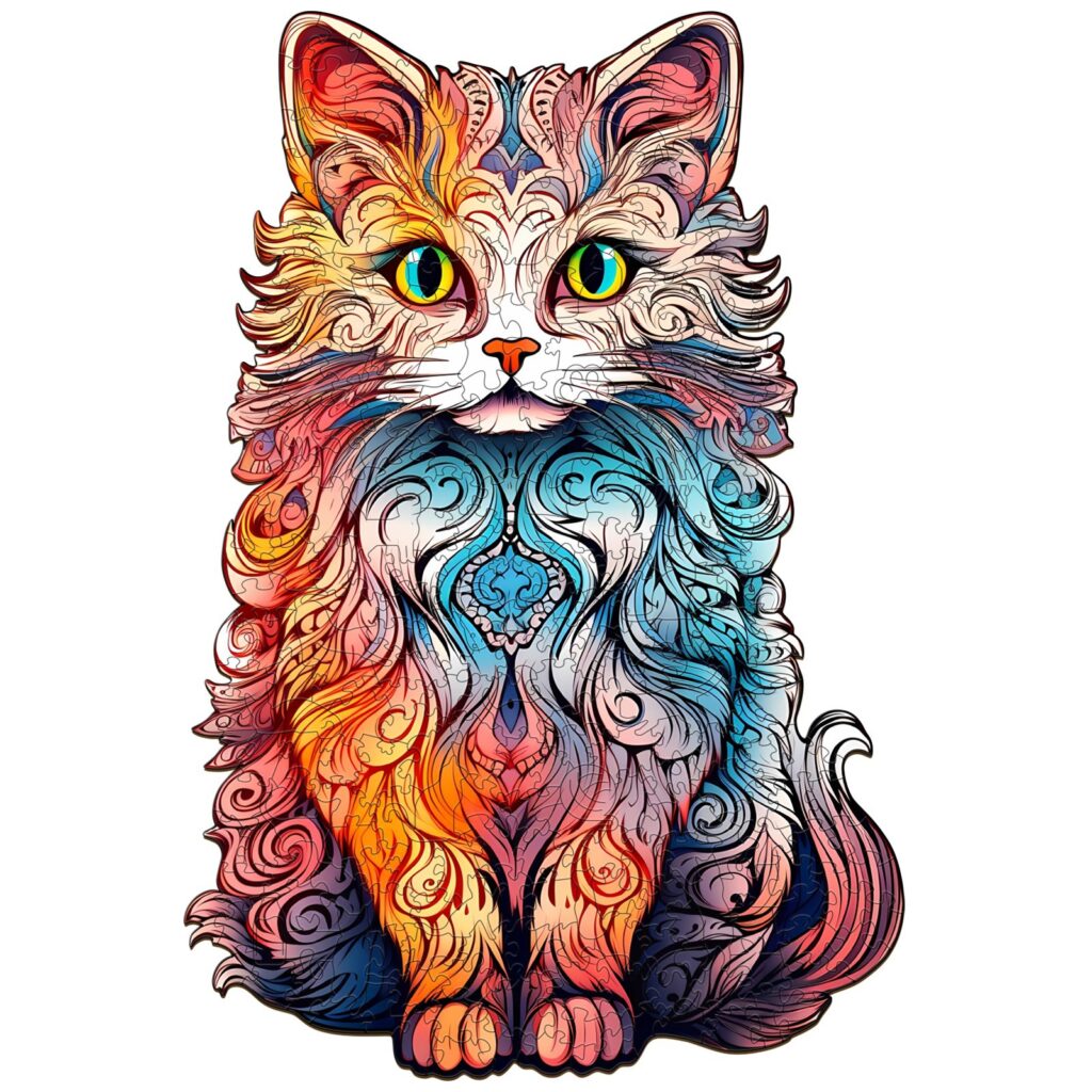 Wooden Jigsaw Puzzle-Persian Cat 2 66e66e39677fe