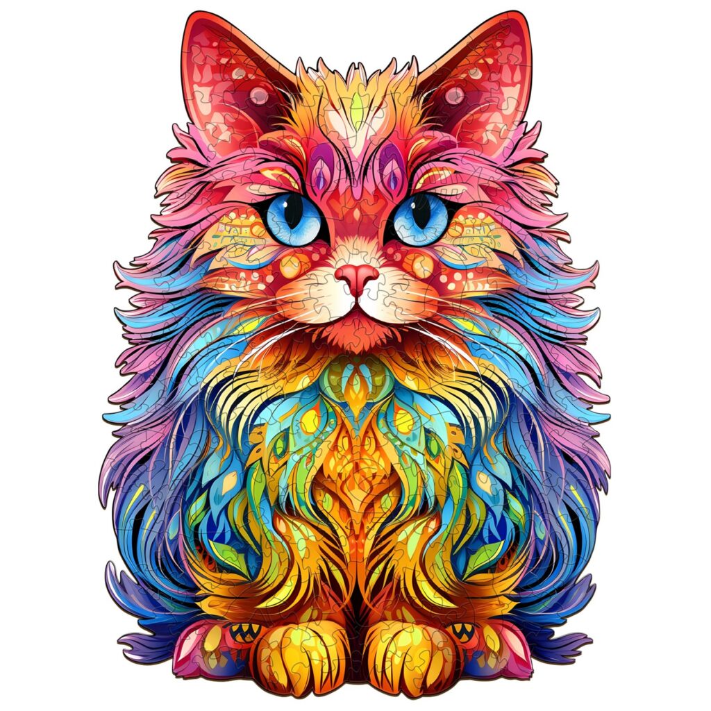 Wooden Jigsaw Puzzle-Persian Cat 3 66e5f2488834d