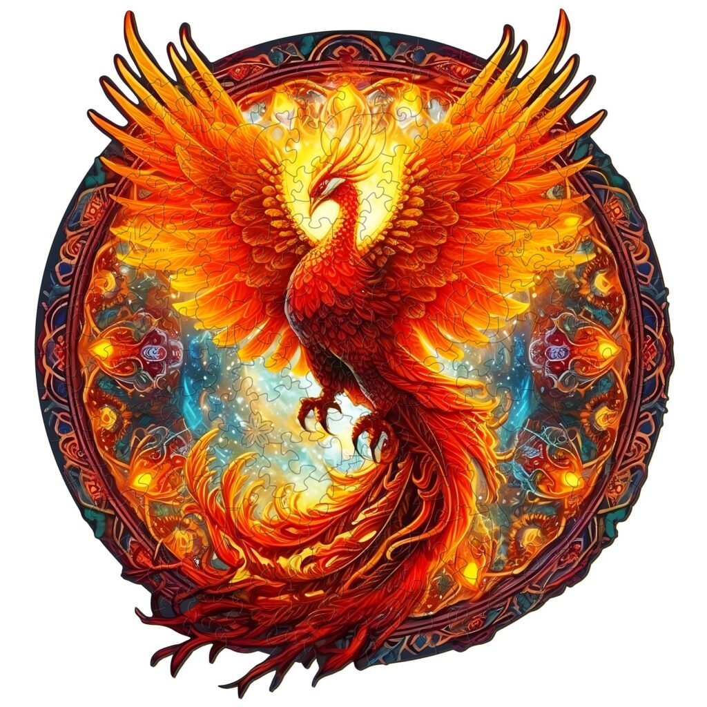 Wooden Jigsaw Puzzle-Phoenix 66e78ecb984d3