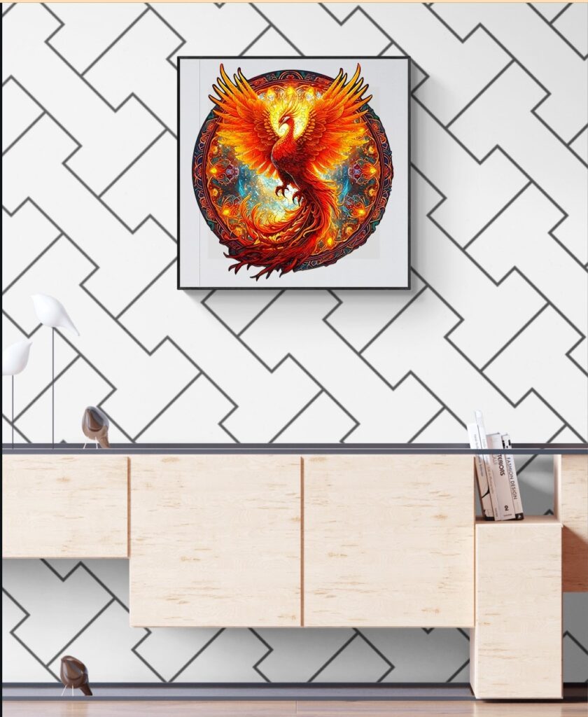 Phoenix in the Stars: A Wooden Puzzle Journey through Night and Fire 66e9db2e34acd