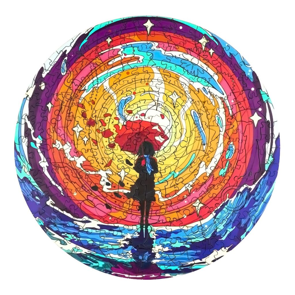 Wooden Jigsaw Puzzle-PSYCHEDELIC GIRL 66d92d622b7bb
