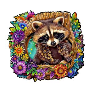 Read more about the article Wooden Jigsaw Puzzle – Raccoon’s Secret Tree Den 66daab034fd23