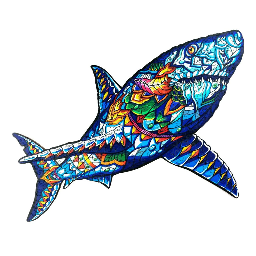 Wooden Jigsaw Puzzle-SHAKE SHARK 66dbcba4eb434