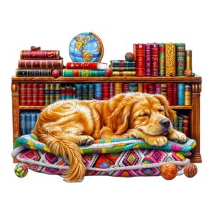 Read more about the article Wooden Jigsaw Puzzle-Sleeping Golden Retriever 66d98a13ed1ff