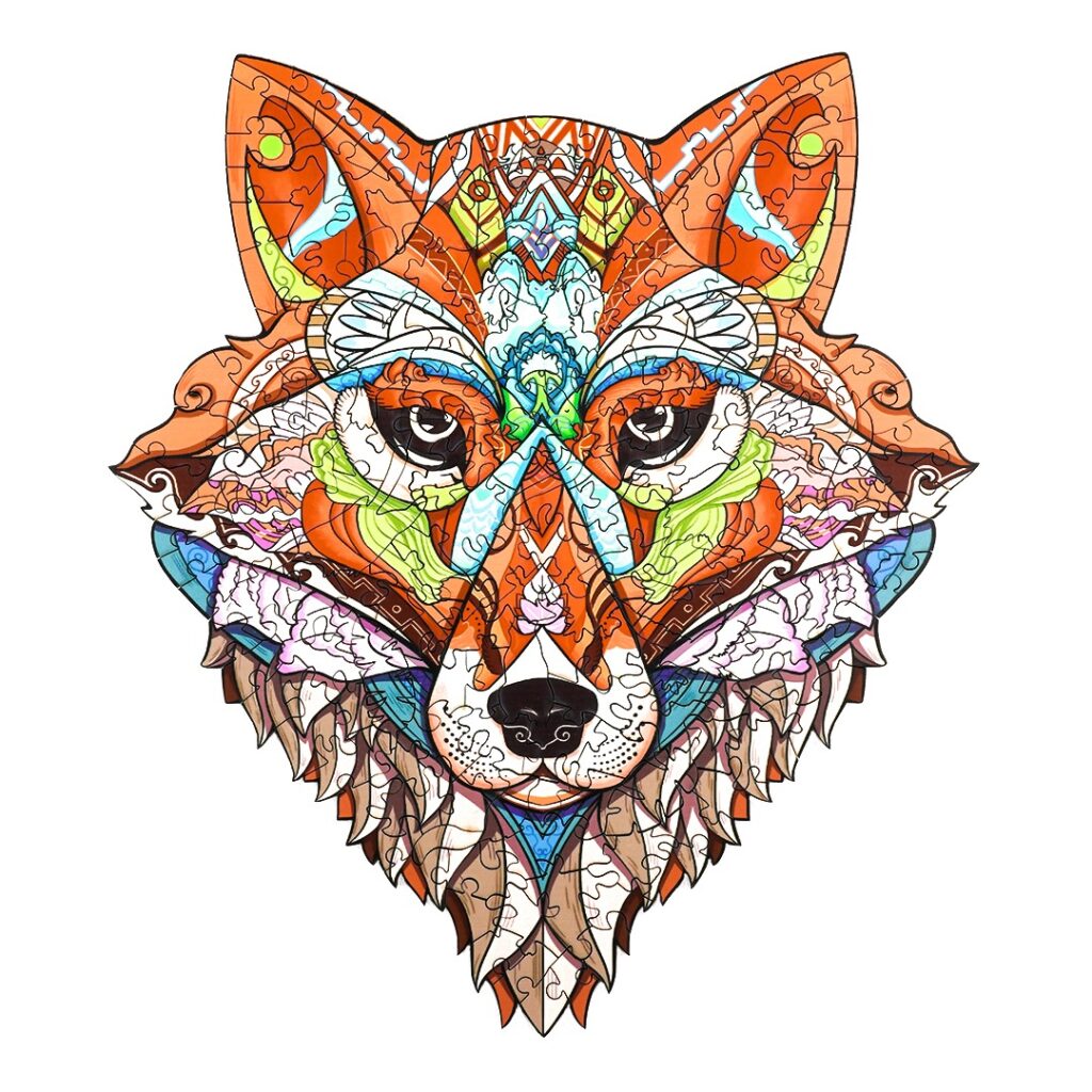 Wooden Jigsaw Puzzle-SLY FOX 66dc70b248658