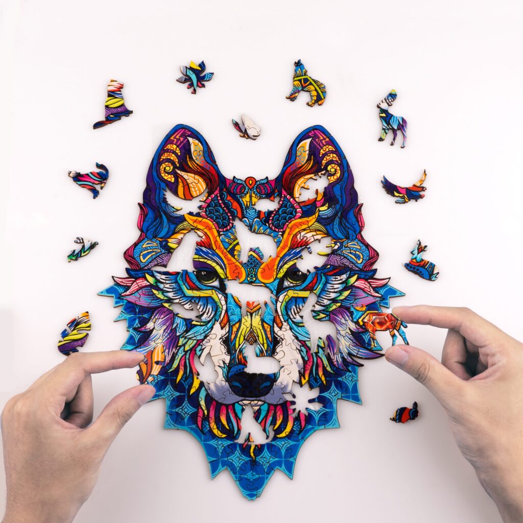 Wolf Wooden Jigsaw Puzzle 66ea67ee9a310