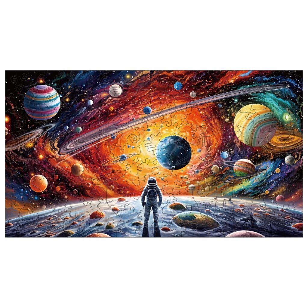 Wooden Jigsaw Puzzle-Solar System 66e46a8573b55