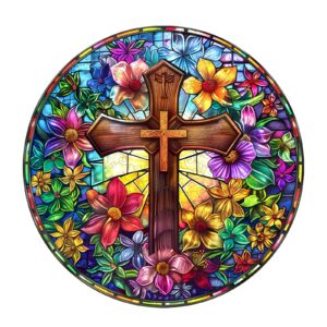 Read more about the article Wooden Jigsaw Puzzle – Stained Glass Cross 66ed66328db4a