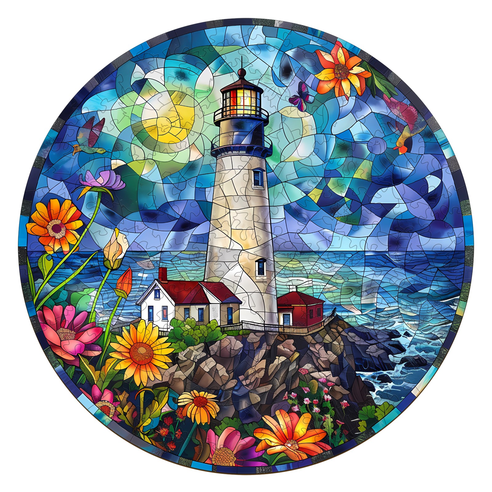 Read more about the article Wooden Jigsaw Puzzle-Stained Glass Lighthouse 2 66df616ee6572