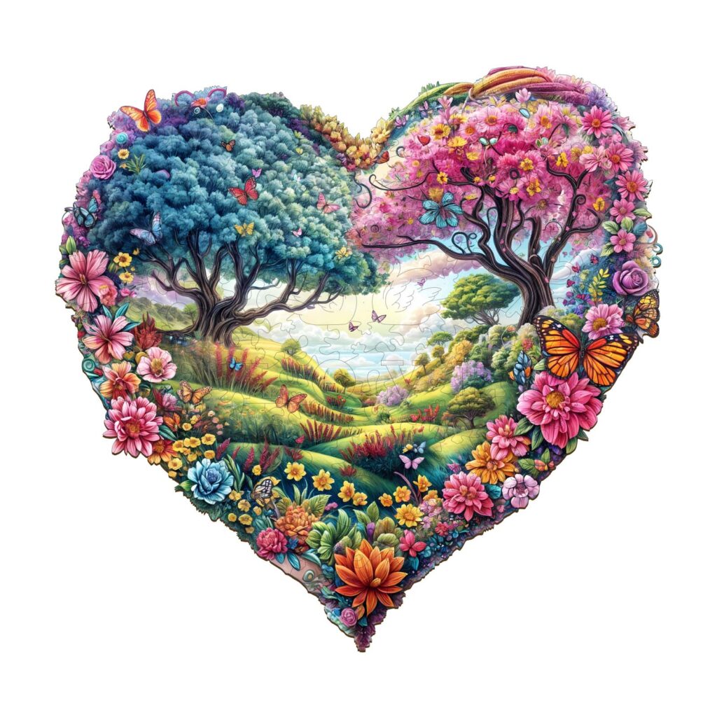 Wooden Jigsaw Puzzle – Love Garden 66dab5412981f
