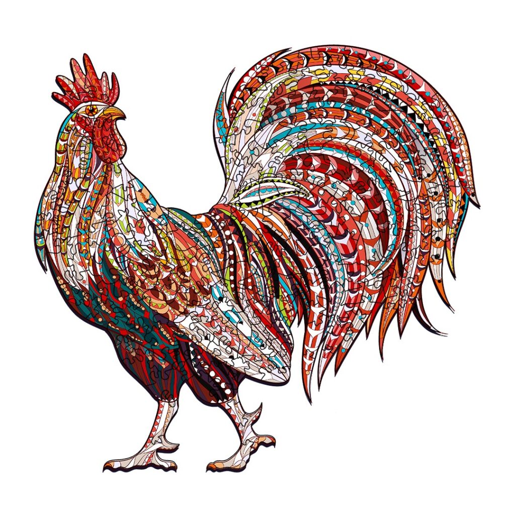 Wooden Jigsaw Puzzle-STRONG COCK-RD 66db457c23b36