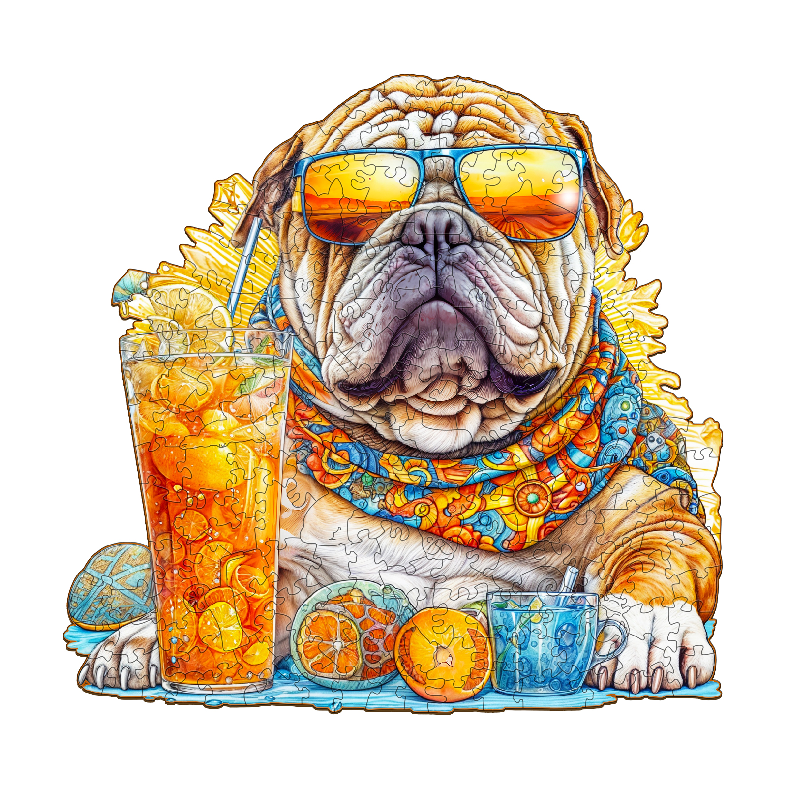 You are currently viewing Wooden Jigsaw Puzzle-Summer Bulldog 66ecd5bde03fa