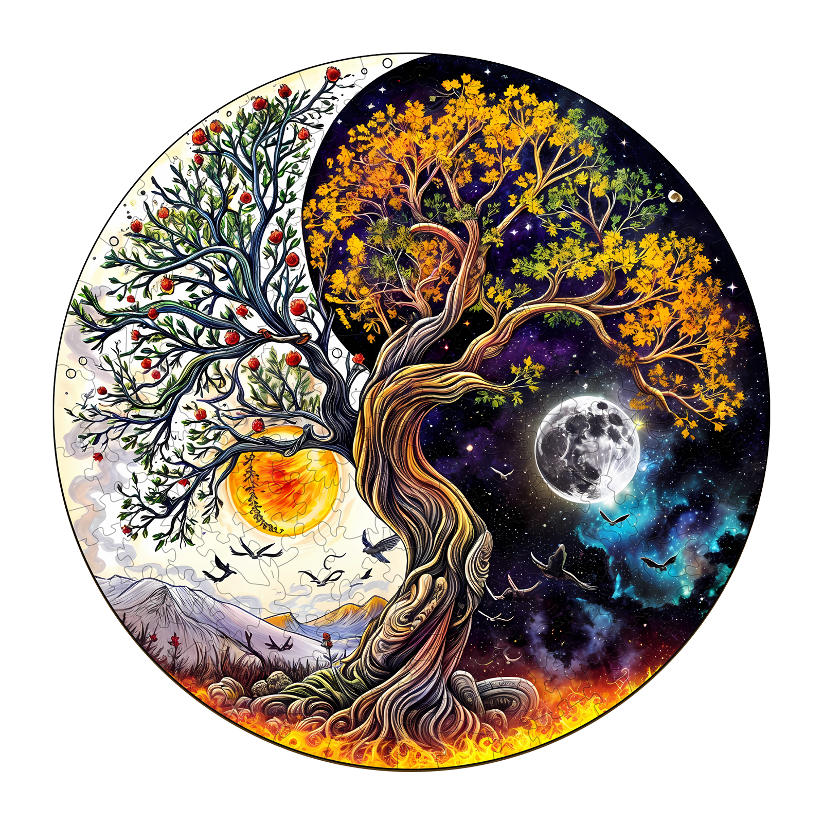 You are currently viewing Wooden Jigsaw Puzzle-Sun and Moon Tree of Life 66e9d05dc463a