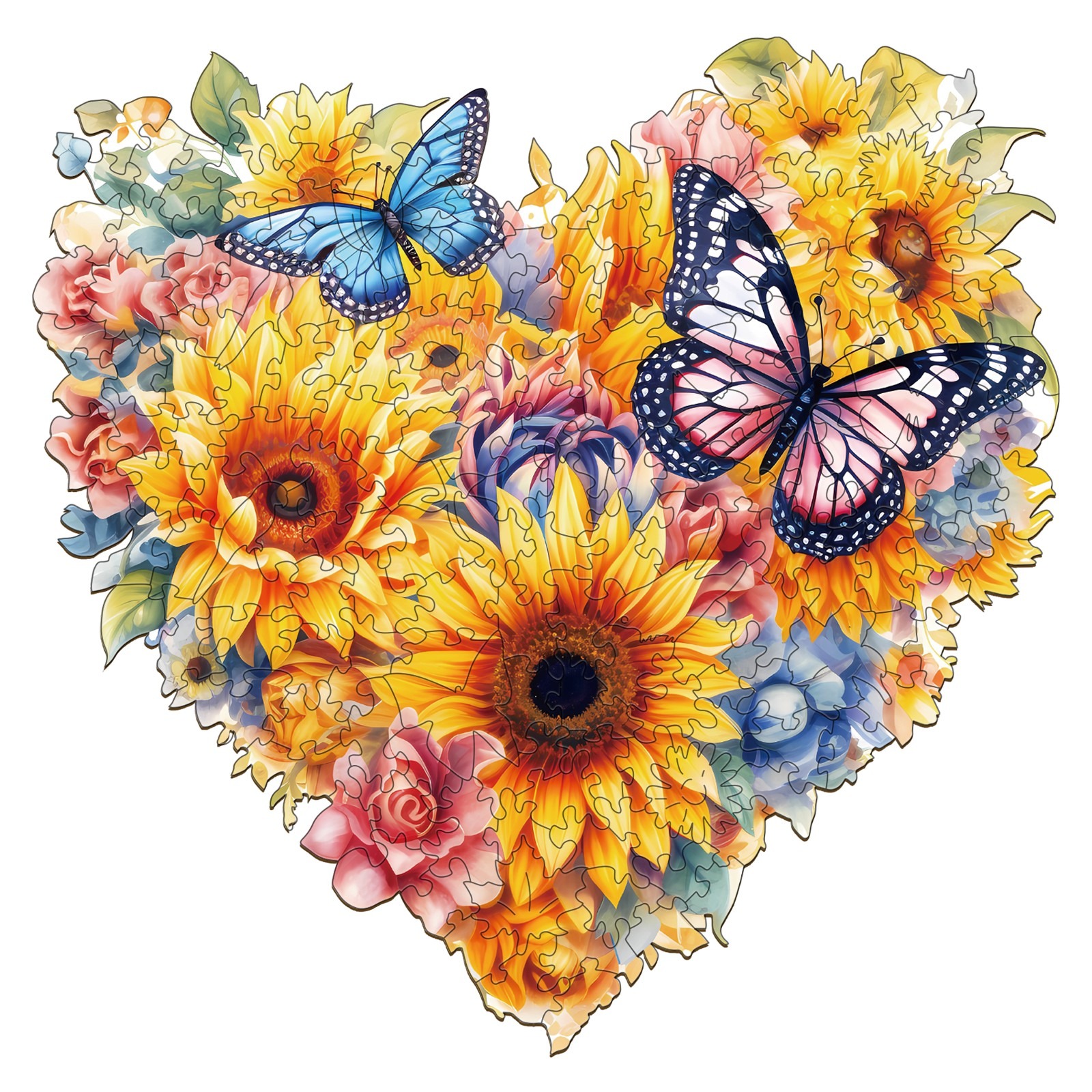 You are currently viewing Wooden Jigsaw Puzzle-Sunflower and Butterfly 66ee2a4018b2a