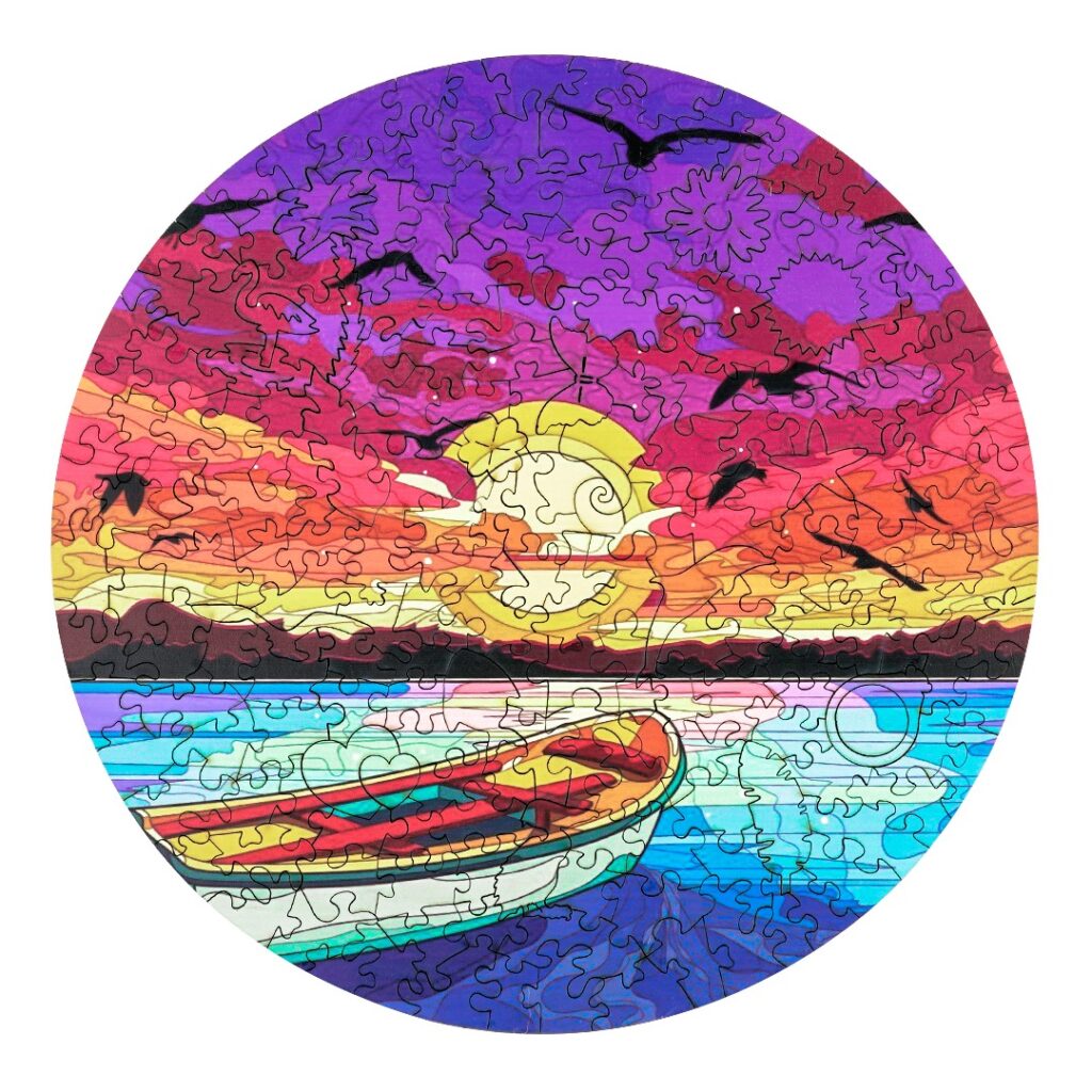 Wooden Jigsaw Puzzle-SUNSET 66e0d4af3a6a8