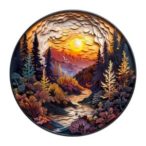 Read more about the article Wooden Jigsaw Puzzle-3D Sunset Forest 66e23d95174db