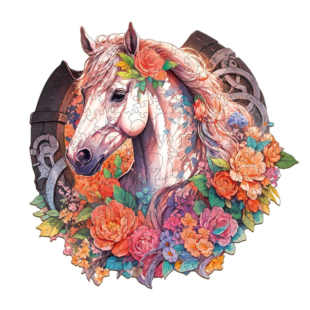 Wooden Jigsaw Puzzle-The Loyal Horse 66e697735bff7
