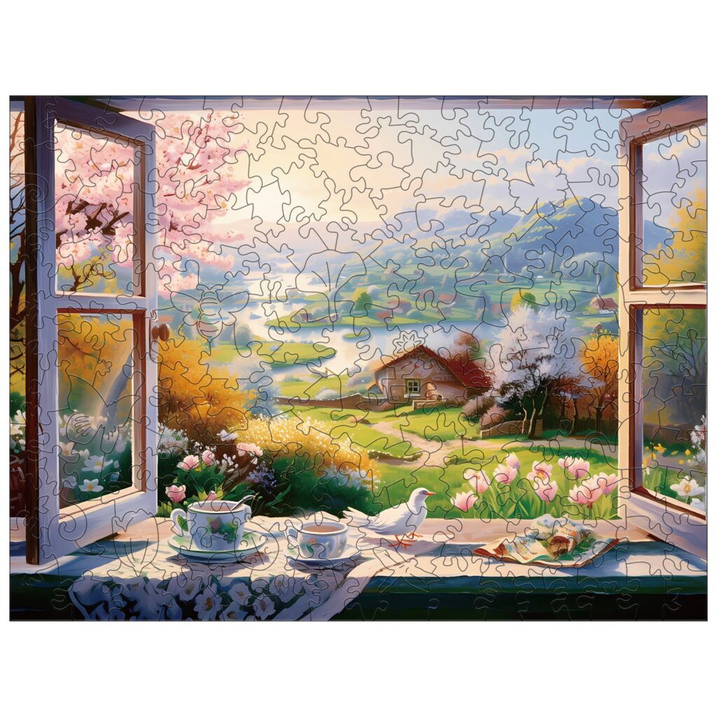 Wooden Jigsaw Puzzle – The View Outside The Window 66ecb6f08cec0