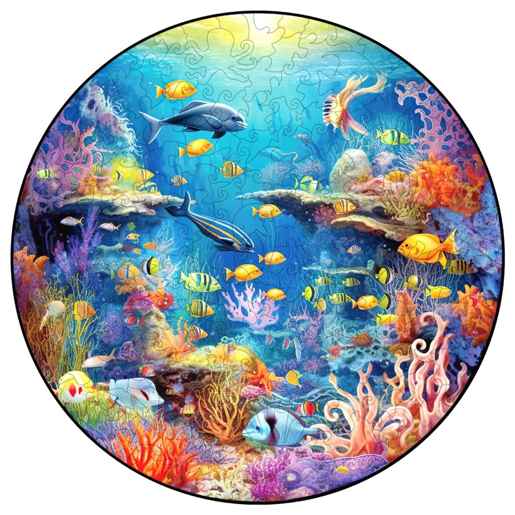 Wooden Jigsaw Puzzle-Underwater World 66e644e5d6ec1