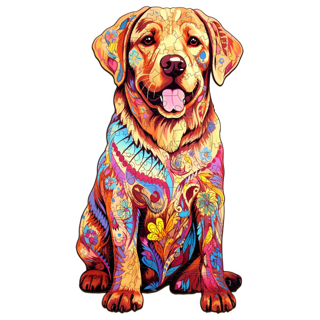 Wooden Jigsaw Puzzle – Well-behaved Labrador 66db07b47f676