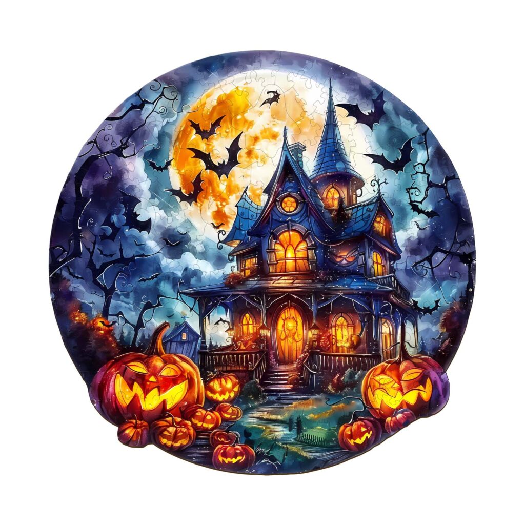 Wooden Jigsaw Puzzle-Halloween Pumpkin 2 66e52e76778df