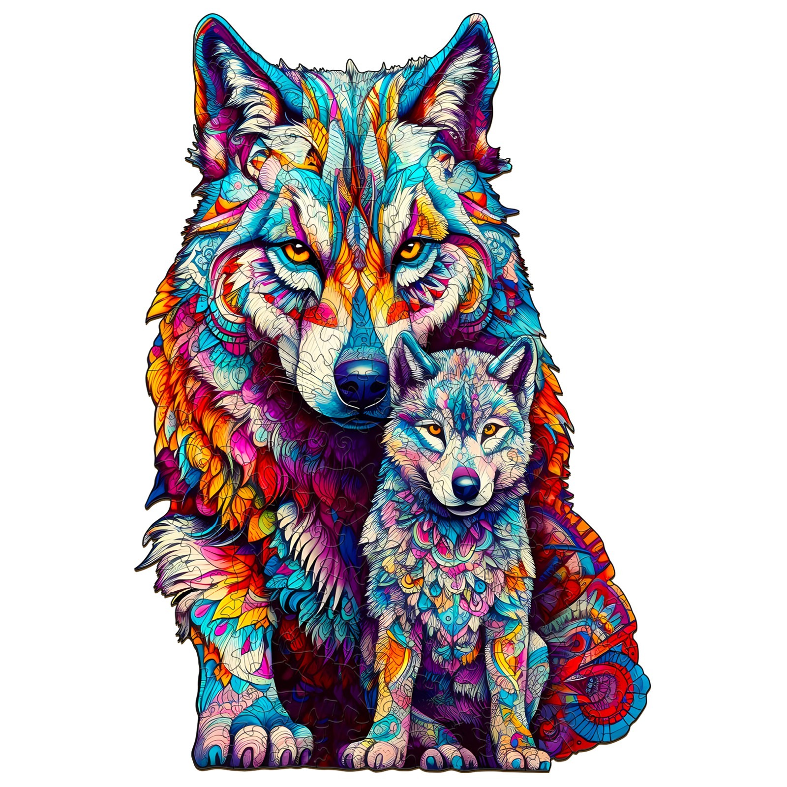 You are currently viewing Wooden Jigsaw Puzzle-WOLF FAMILY 66d873e0cbecd