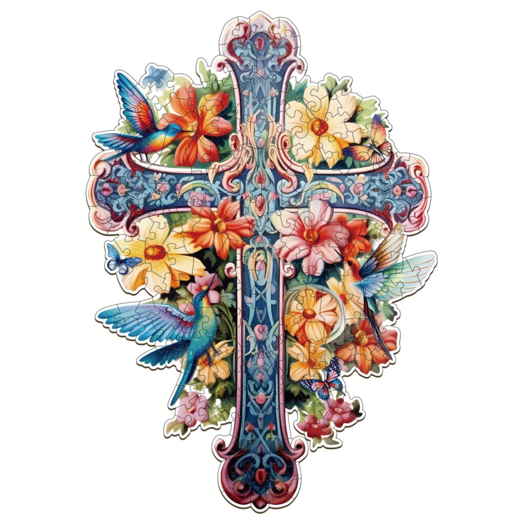 Wooden Jigsaw Puzzle-Blessing Cross-1 66da4e10dd869
