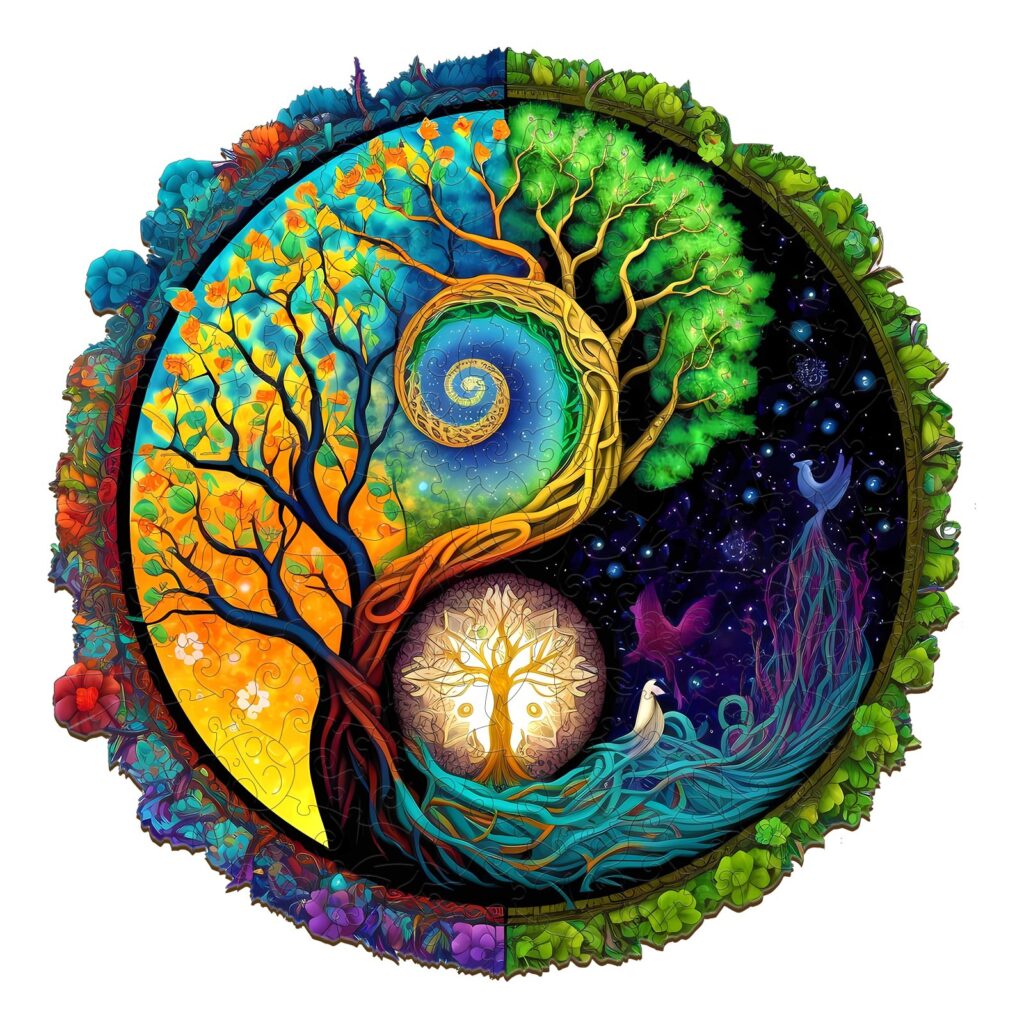 Wooden Jigsaw Puzzle-Yin-Yang Tree of Life 2 66dd15b285932