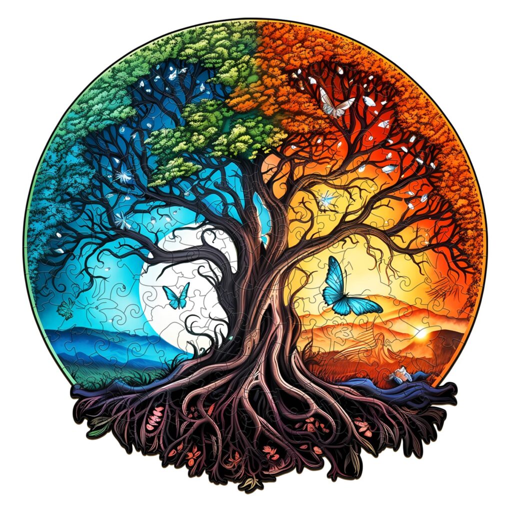 Wooden Jigsaw Puzzle- YIN YANG TREE OF LIFE-5 66e32074c4f8d