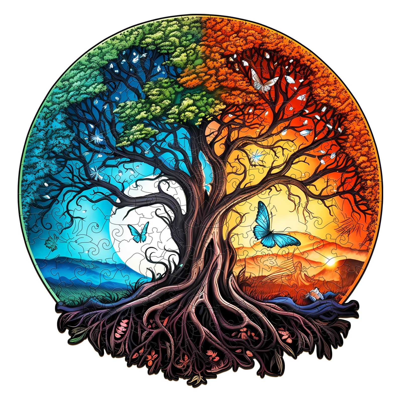 You are currently viewing Wooden Jigsaw Puzzle- YIN YANG TREE OF LIFE-5 66e32074c4f8d