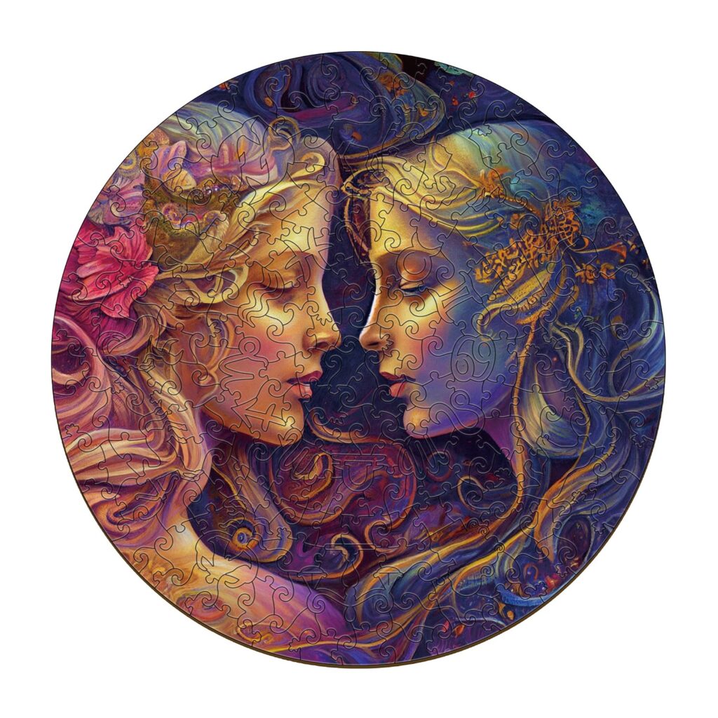 Zodiac Wooden Jigsaw Puzzle-Gemini 66de0d107eb2e