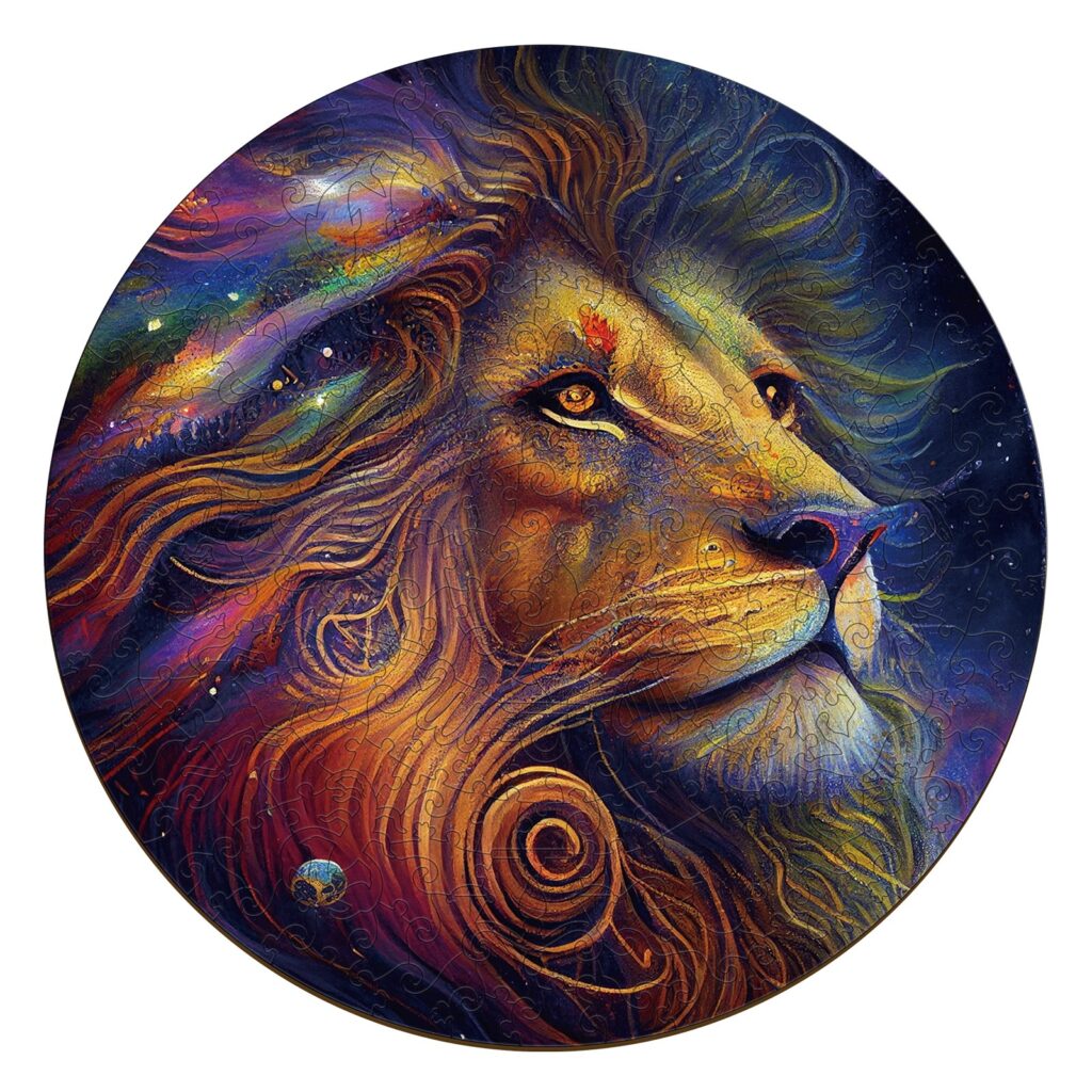Zodiac Wooden Jigsaw Puzzle-Leo 66e8676b1e0df