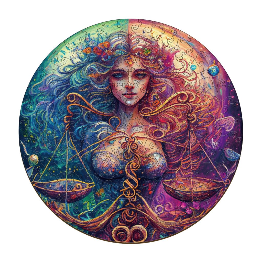 Zodiac Wooden Jigsaw Puzzle-Libra 66e3161bdd552