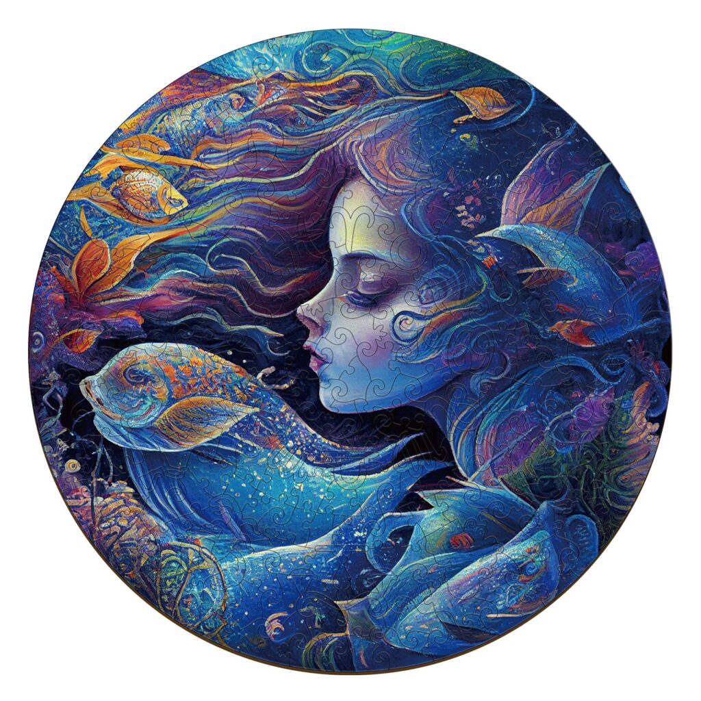 Zodiac Wooden Jigsaw Puzzle-Pisces 66e1127eac55c