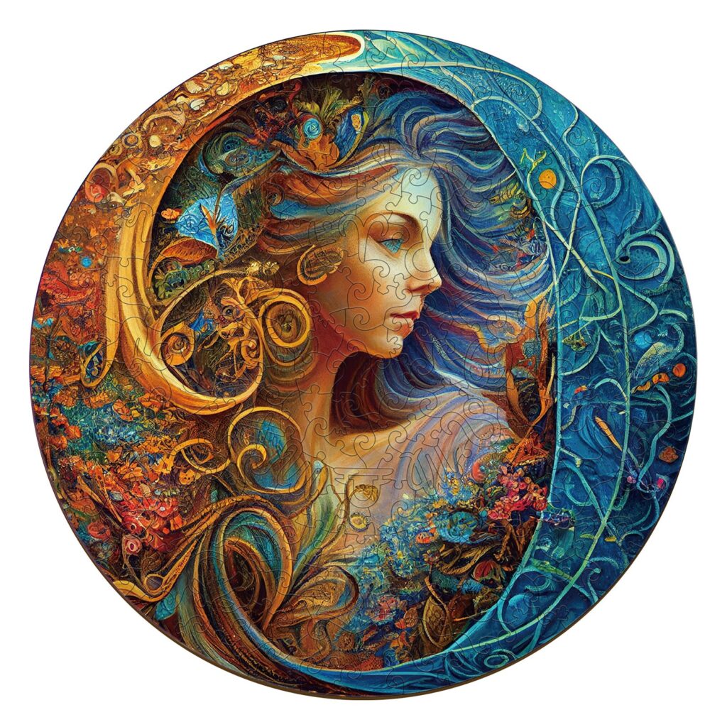 Zodiac Wooden Jigsaw Puzzle-Virgo 66e1e0db578b0